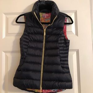 Lilly Pulitzer navy down vest